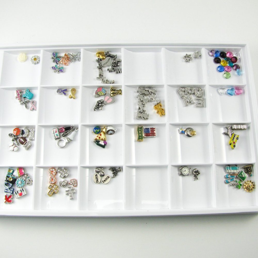 Lot of Origami Owl Charms and Crystals
